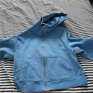 lululemon athletica Light Blue Zip-Up Hoodie